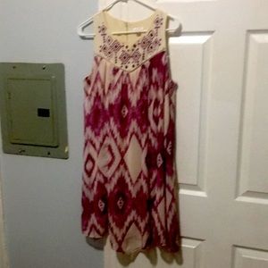 Multicolor multipurpose knee length polyester dres